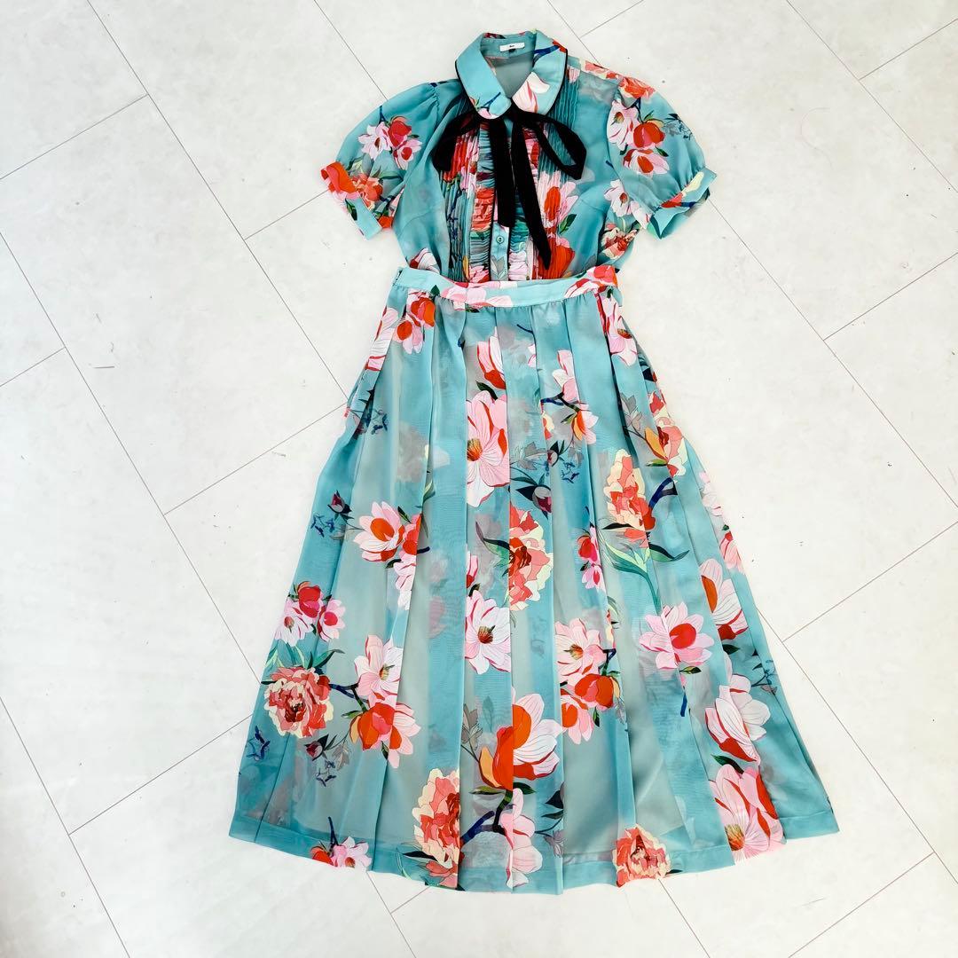 Sov. ソブ シフォン オリジナル ブラウス ＆スカートセットアップ