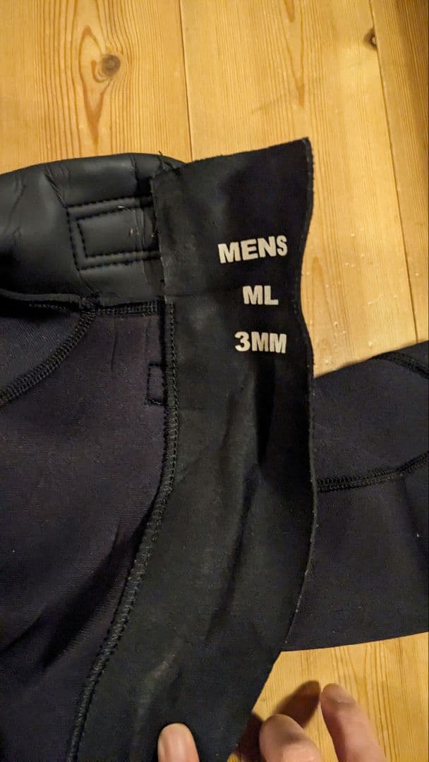 d-life シーガルコンチネンタルウェットスーツ ブラック ML 3mm