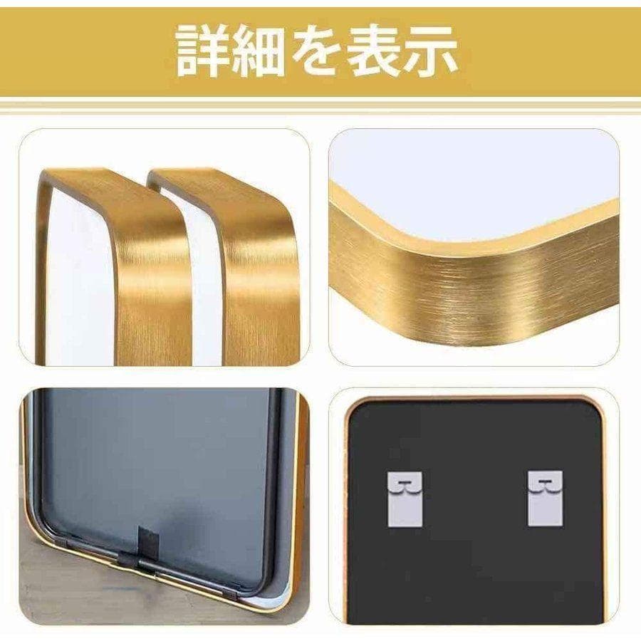 スタンドミラー シルバー 160cm*50cm 全身鏡 姿見 壁掛け 玄関鏡