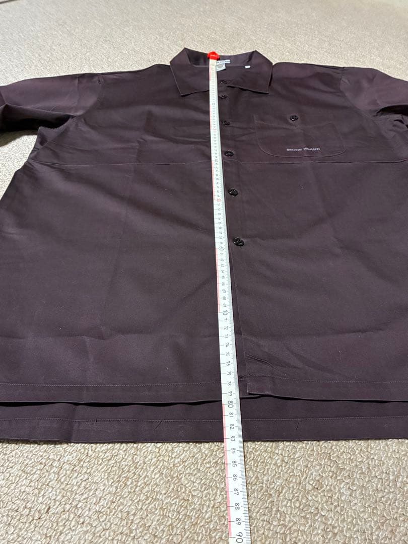 STONE  ダークブラウン長袖シャツ　 メンズXL イタリア製
