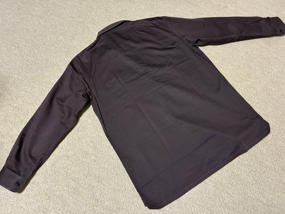 STONE  ダークブラウン長袖シャツ　 メンズXL イタリア製