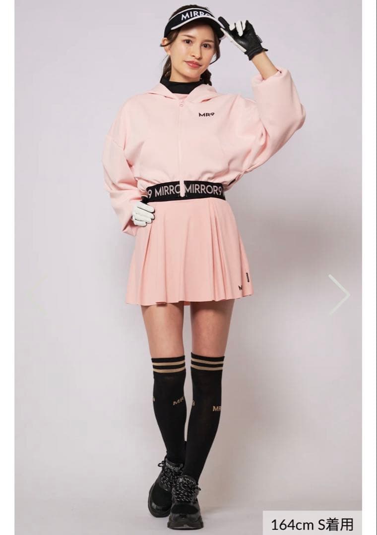 きゃたおミラーナインゴルフ　テイラーフレアスカート　S