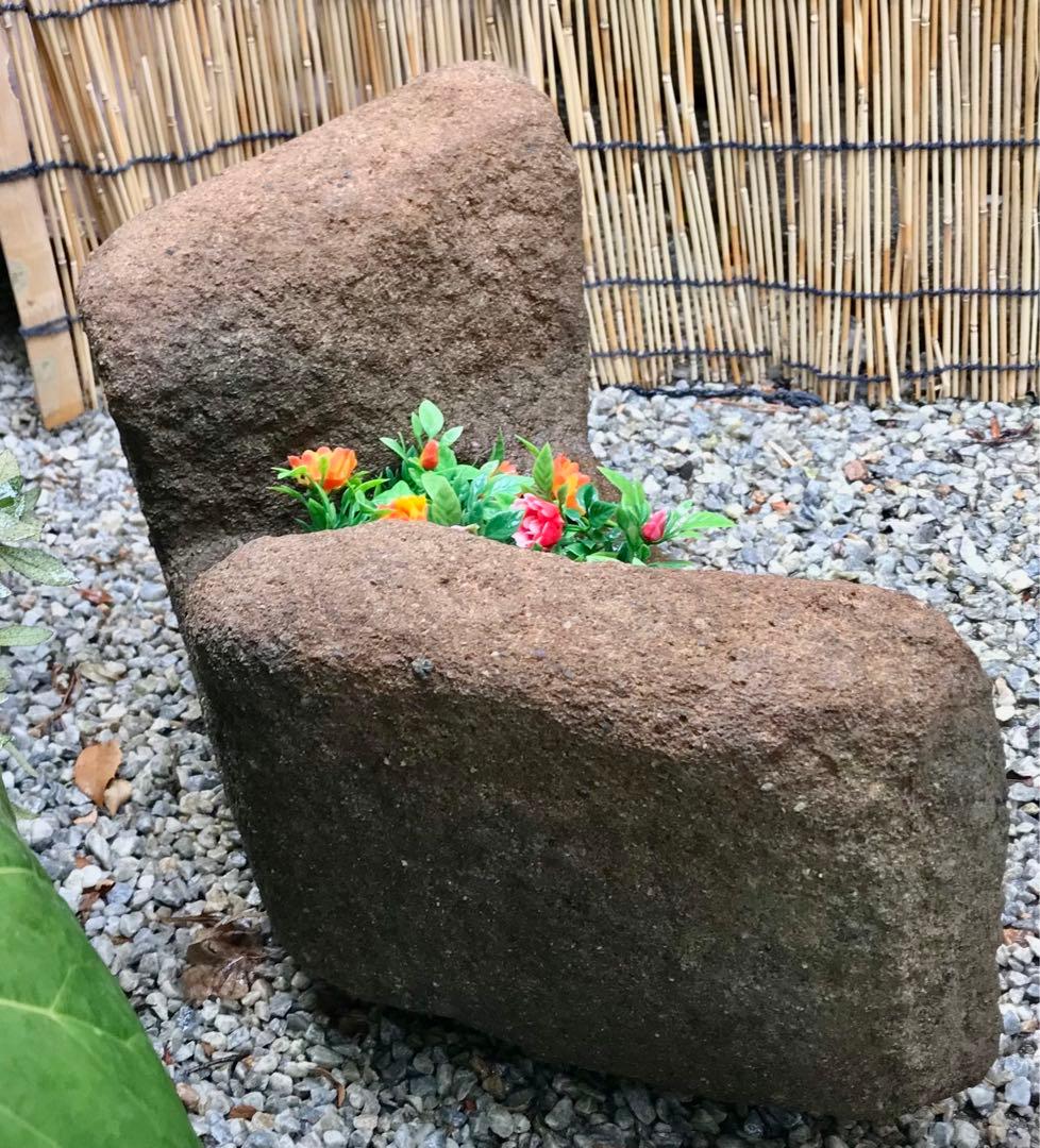 【天然自然石・石鉢・寄せ植え鉢・一輪挿し】ガーデニング造園水石飾り石箱庭