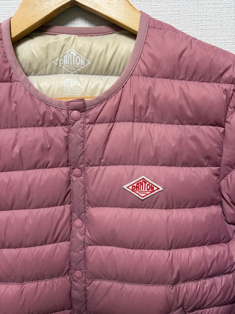 DANTON ダントン インナーダウン ピンク 36 レディース M相当 軽量