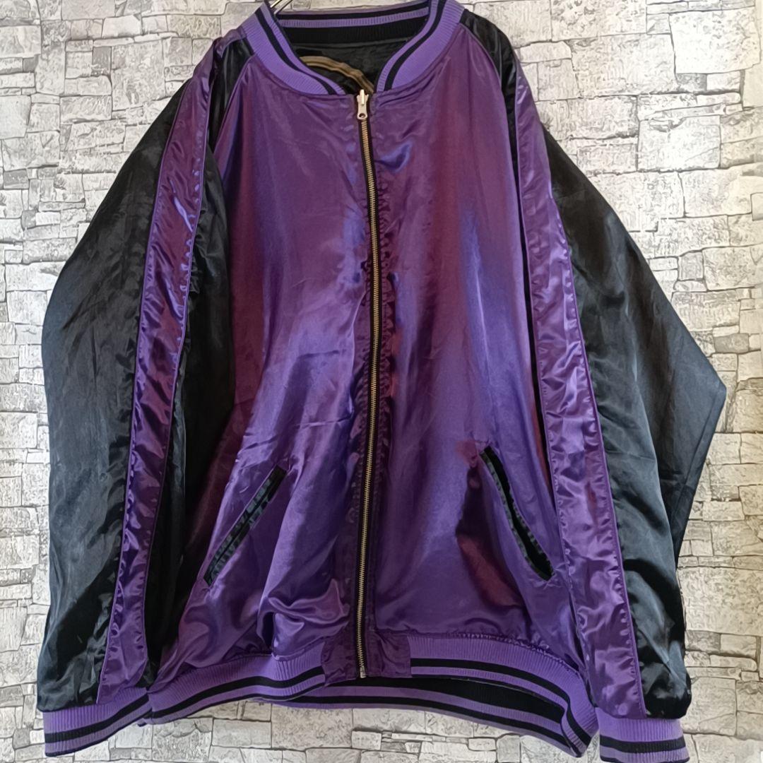 完売品✨絡繰魂 風雷神 リバーシブル スカジャン 豪華刺繍 大きいサイズ 5L