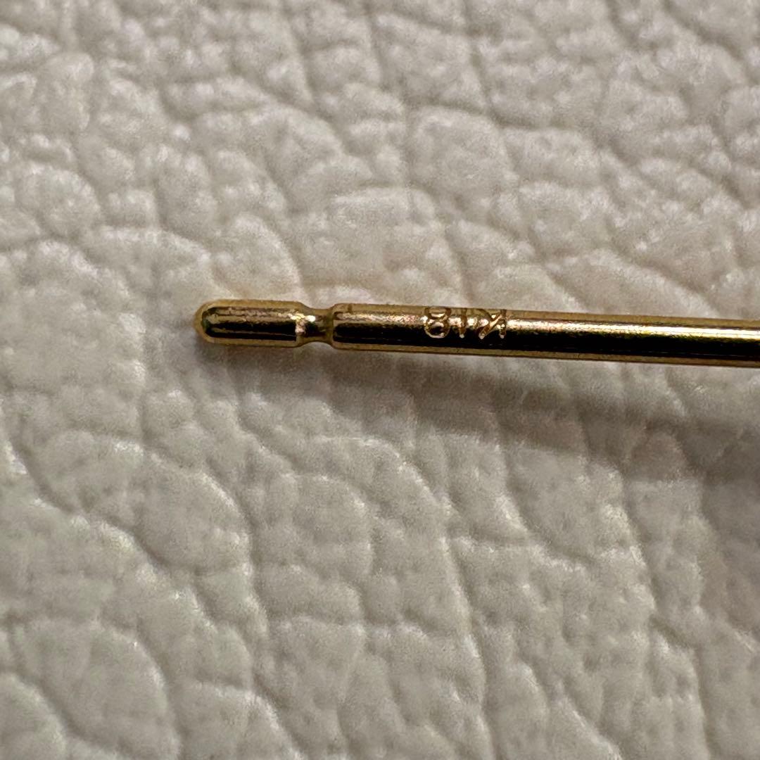 502 パールピアス　あこや真珠　3.9mm K18YG