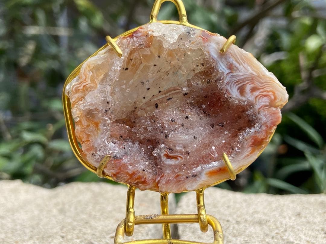 【龍神様のエネルギー・強運】希少！トレジャー瑪瑙⭐️ピンクシュガー⭐️N76