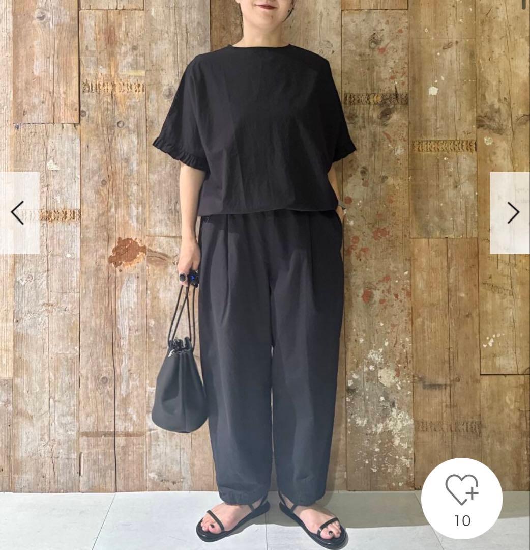 かぐれ　新品　今季　2025春夏　薄手　半袖　フリルスリーブプルオーバー