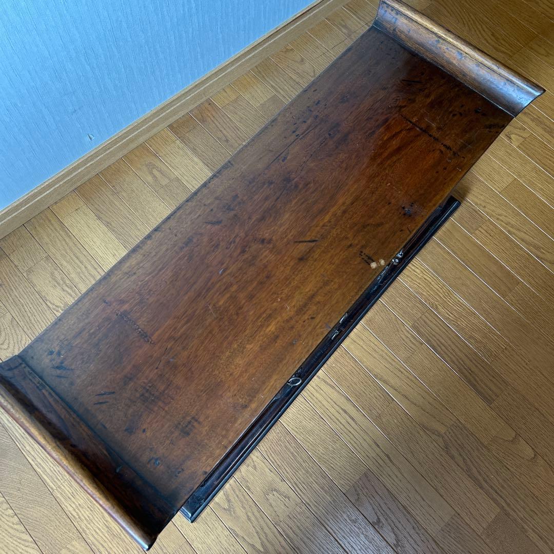 唐木飾り棚　彫刻入り木製箪笥　アンティーク　古美術　中国家具