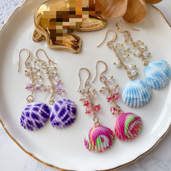 Mさま専用♡シェルピアス イヤリング