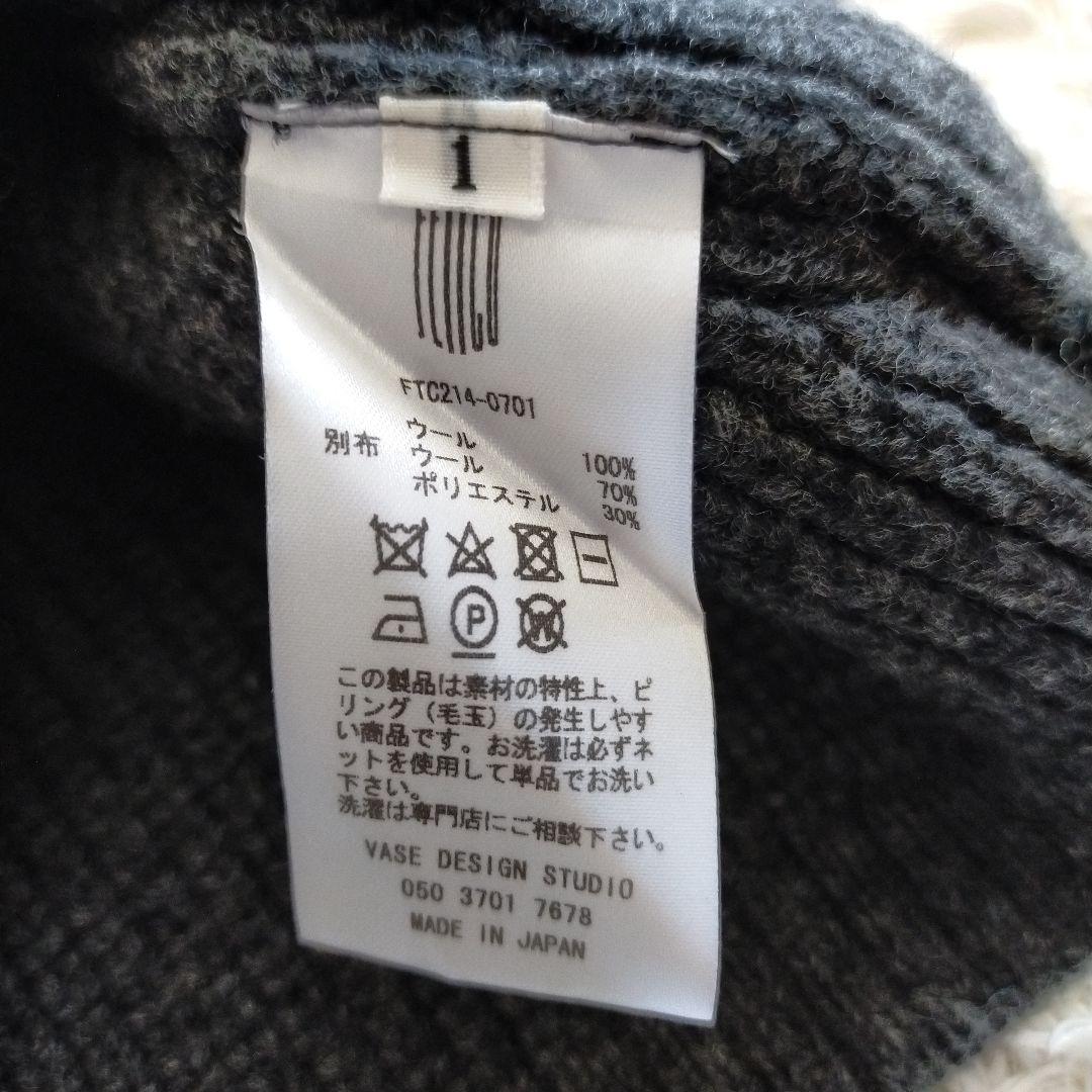 FETICO フェティコ パフスリーブニット タートルネック ブラック