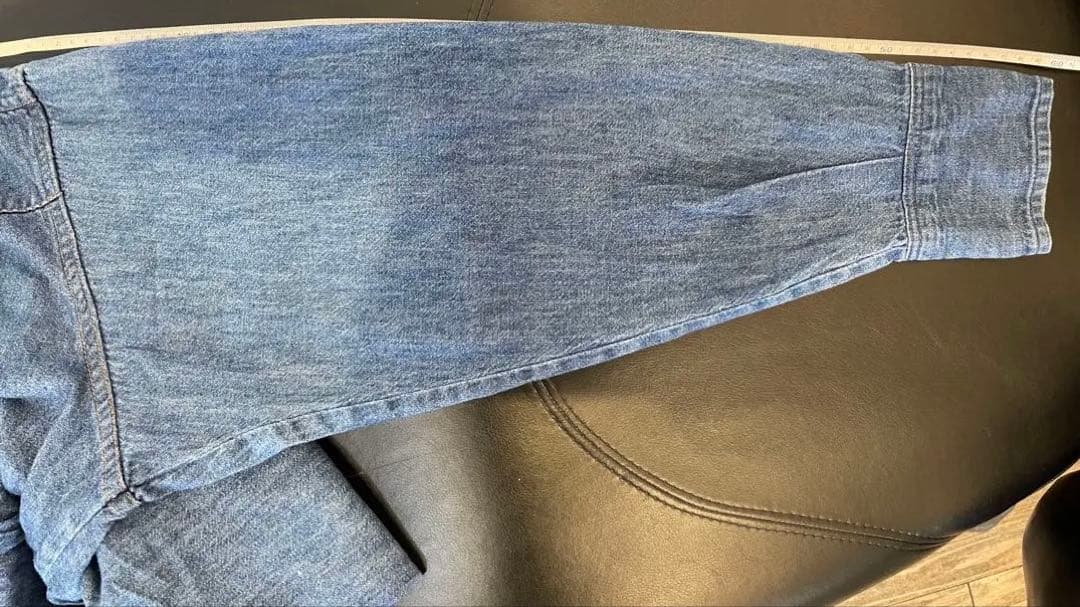 Wranglerデニムシャツ18-35 エクストラロングテールUSA製XL値下無