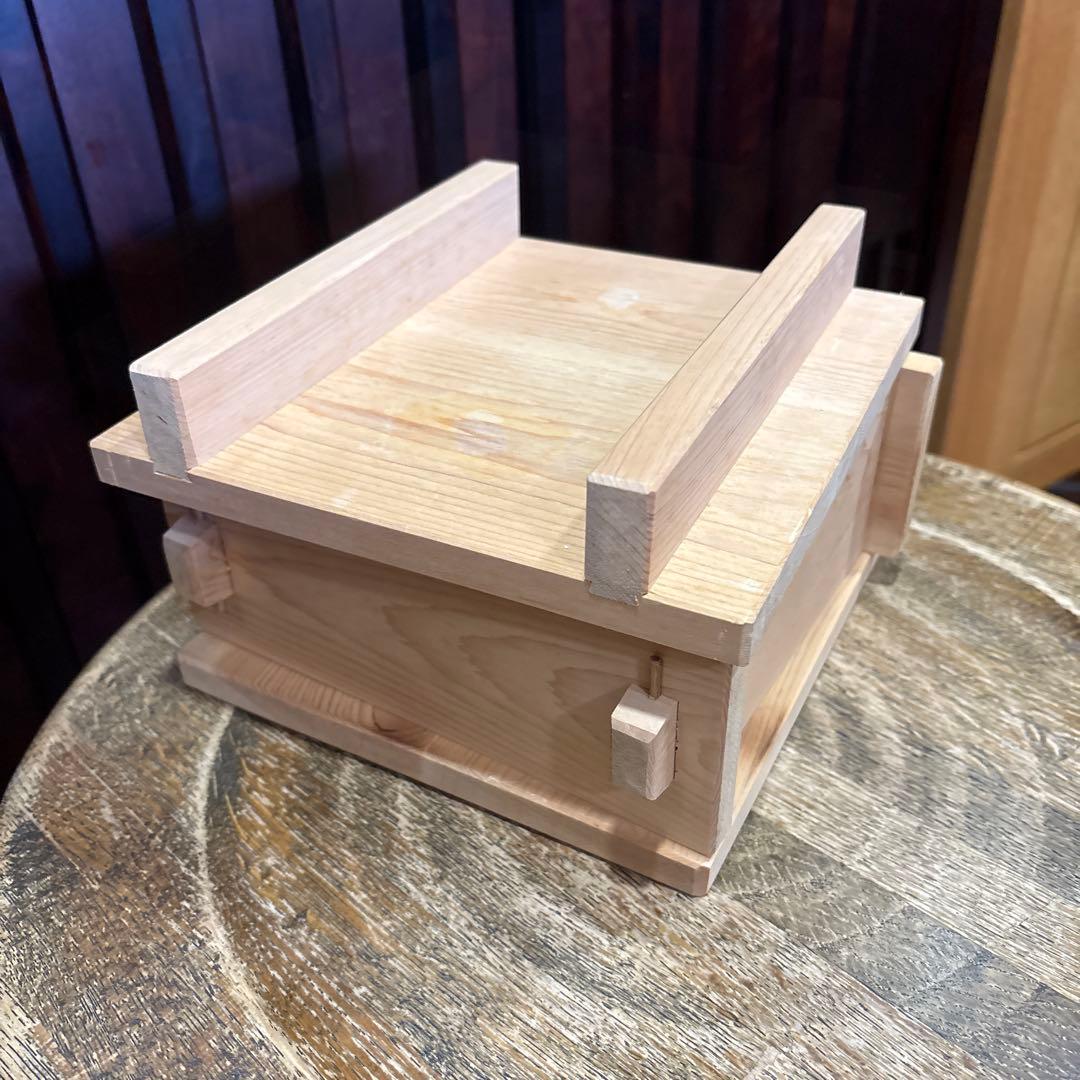 超美品！レア　木製　木曽檜角型セイロ　せいろ　昭和レトロ