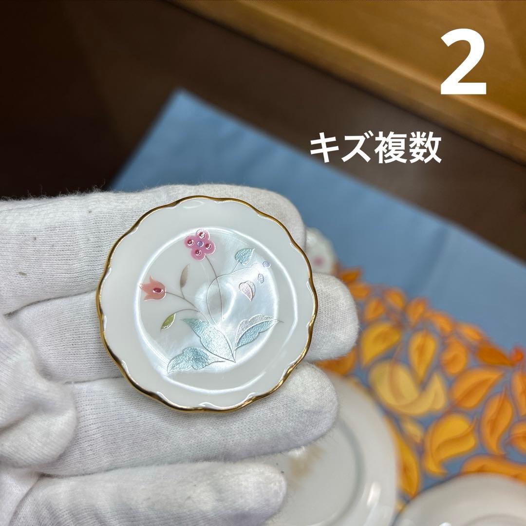 ノリタケ　花更紗　ティーCS スクエアプレート、小皿、スプーンレスト各２組