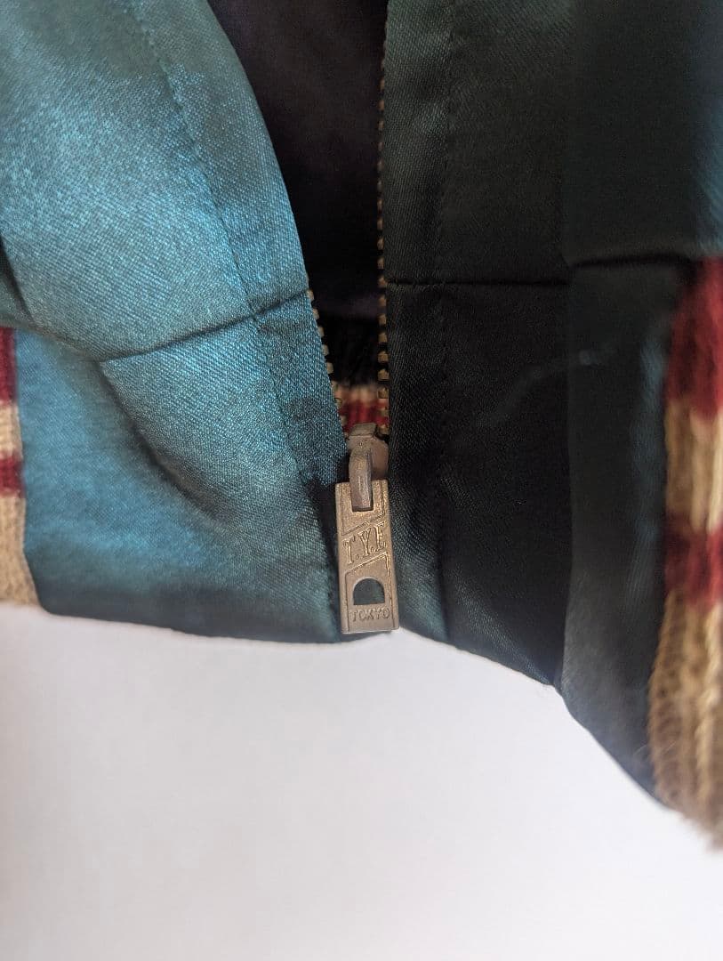 す*た様 トラ　舞妓　龍　刺繍 スカジャン 日本風景　リバーシブル　東洋