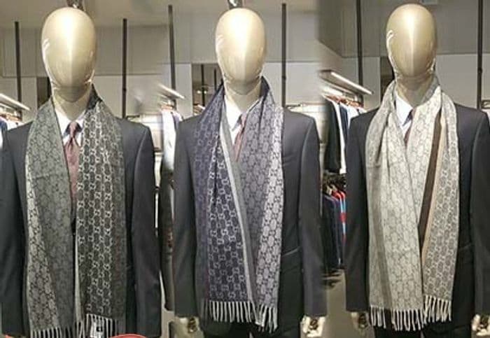 ❤美品箱付き❤GUCCI マフラー ショール スカーフ❤カシミア❤グレー❤