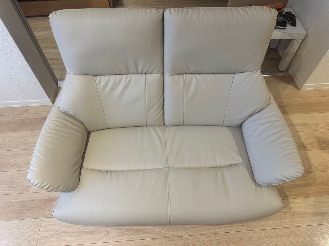 【直取引希望　大井町】ニトリ　合成皮革ソファ　PD02-2 Nシールド BE