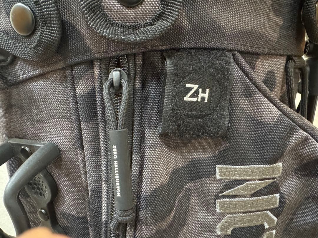 ZERO HALLIBURTON キャディバッグ 迷彩柄 ブラックカモ