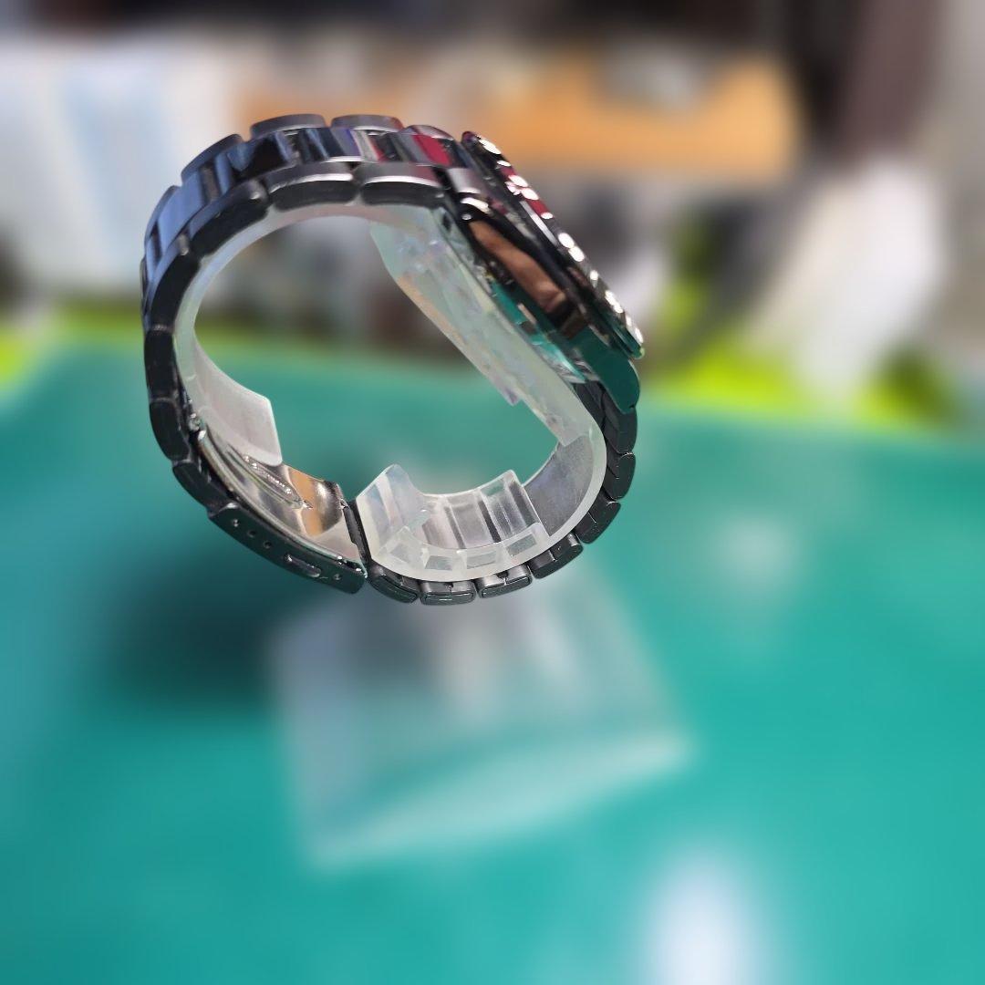 SEIKO5 スポーツ 黒い稲妻 自動巻 裏蓋スケルトン