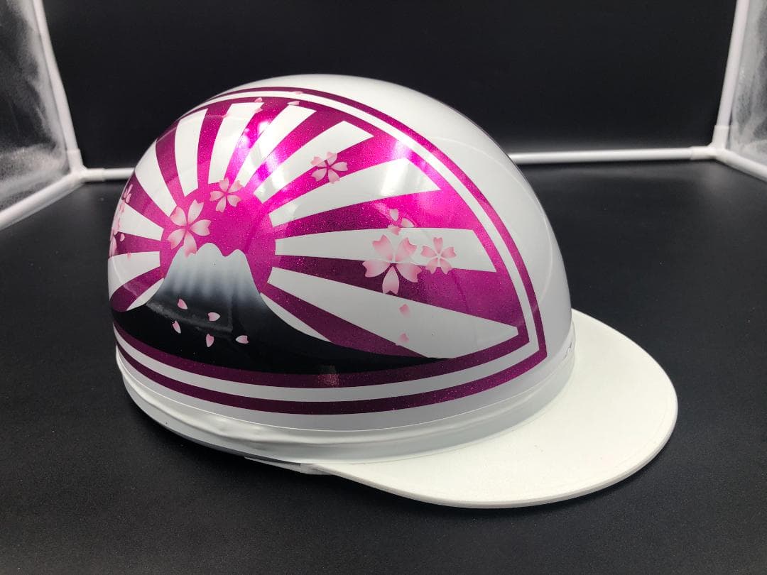 コルク半　カスタム　富士日章　マジック　ホワイトピンクラメ　桜　高級クリヤ