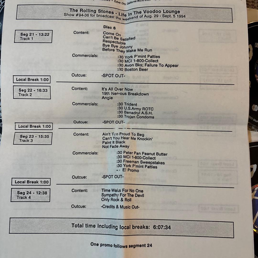 ラジオ放送用音源 / rolling stones 6CD