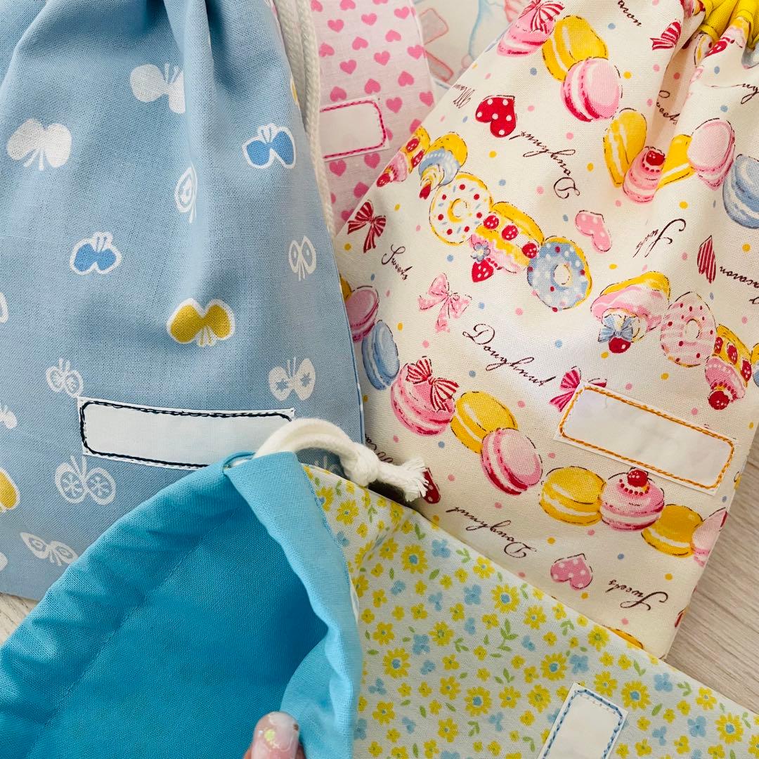 2026 ハンドメイド　order 巾着袋　ランチマット　入園準備　入学　進級