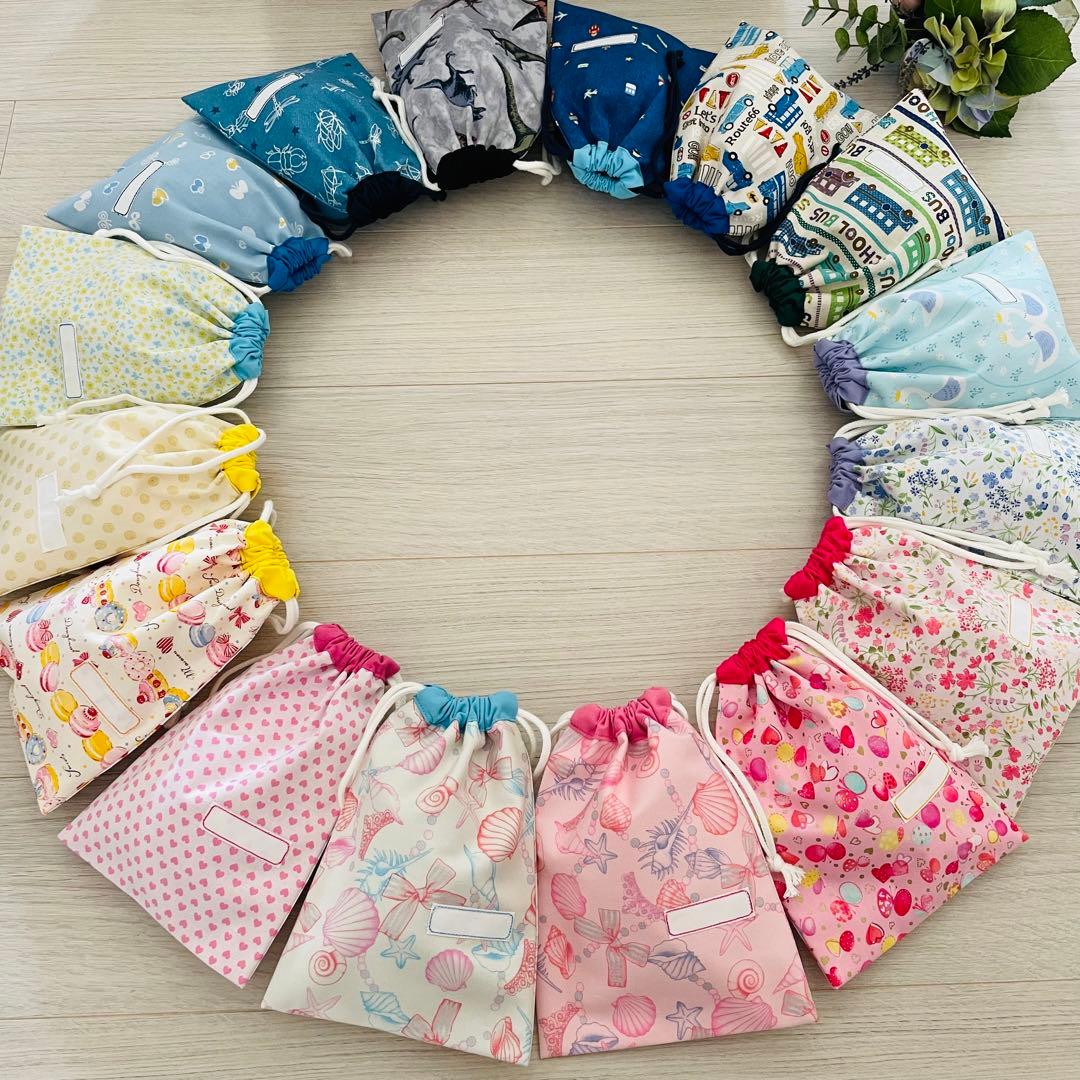 2026 ハンドメイド　order 巾着袋　ランチマット　入園準備　入学　進級