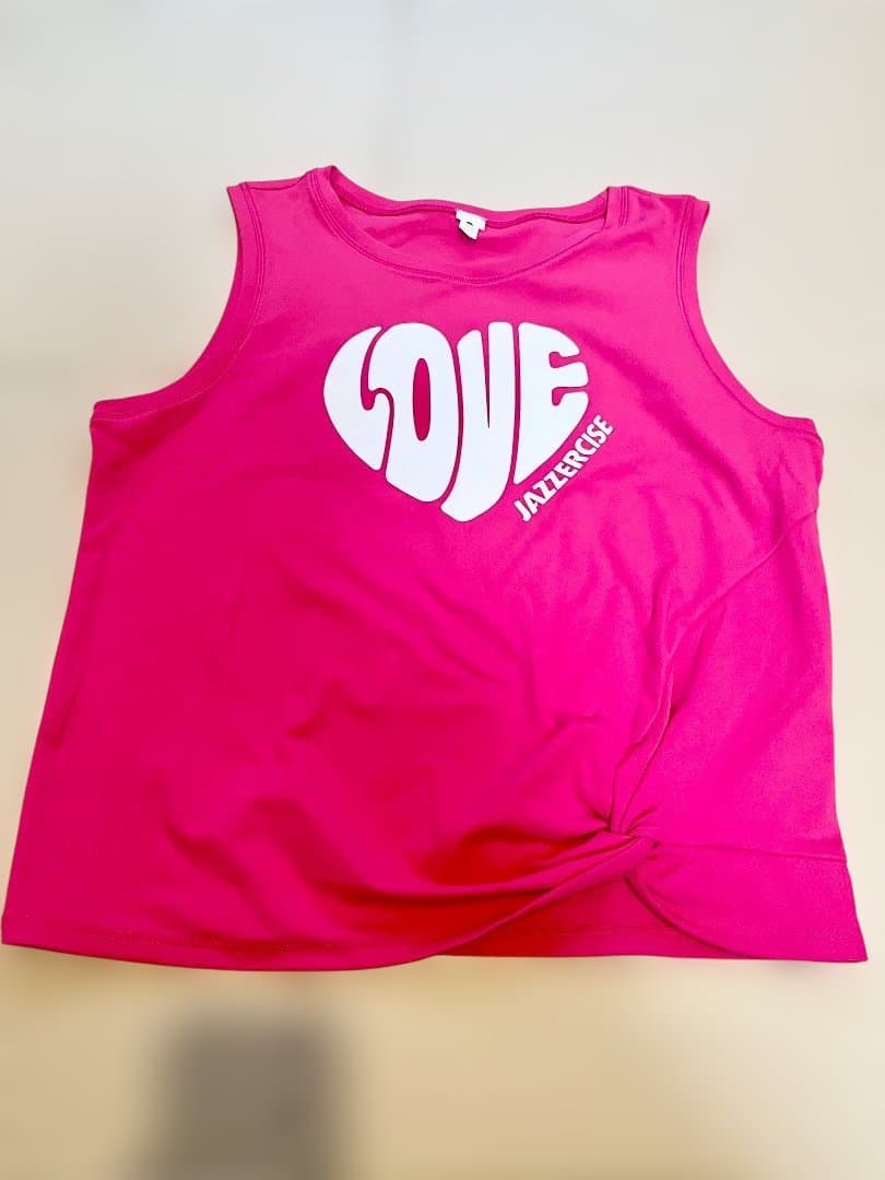 JAZZERCISE タンクトップ ピンク　LOVE