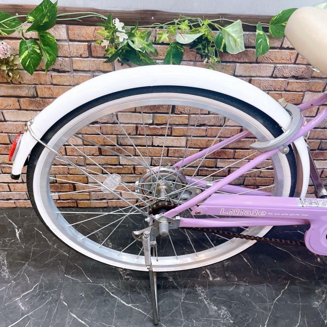 【81】子供用自転車 子供車 Liliale パープル 22インチ