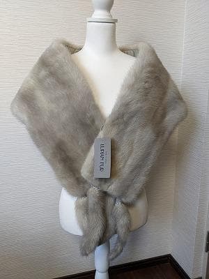 294　未使用　サファイアミンク　毛皮　リアルファー　ショール　ストール　ケープ