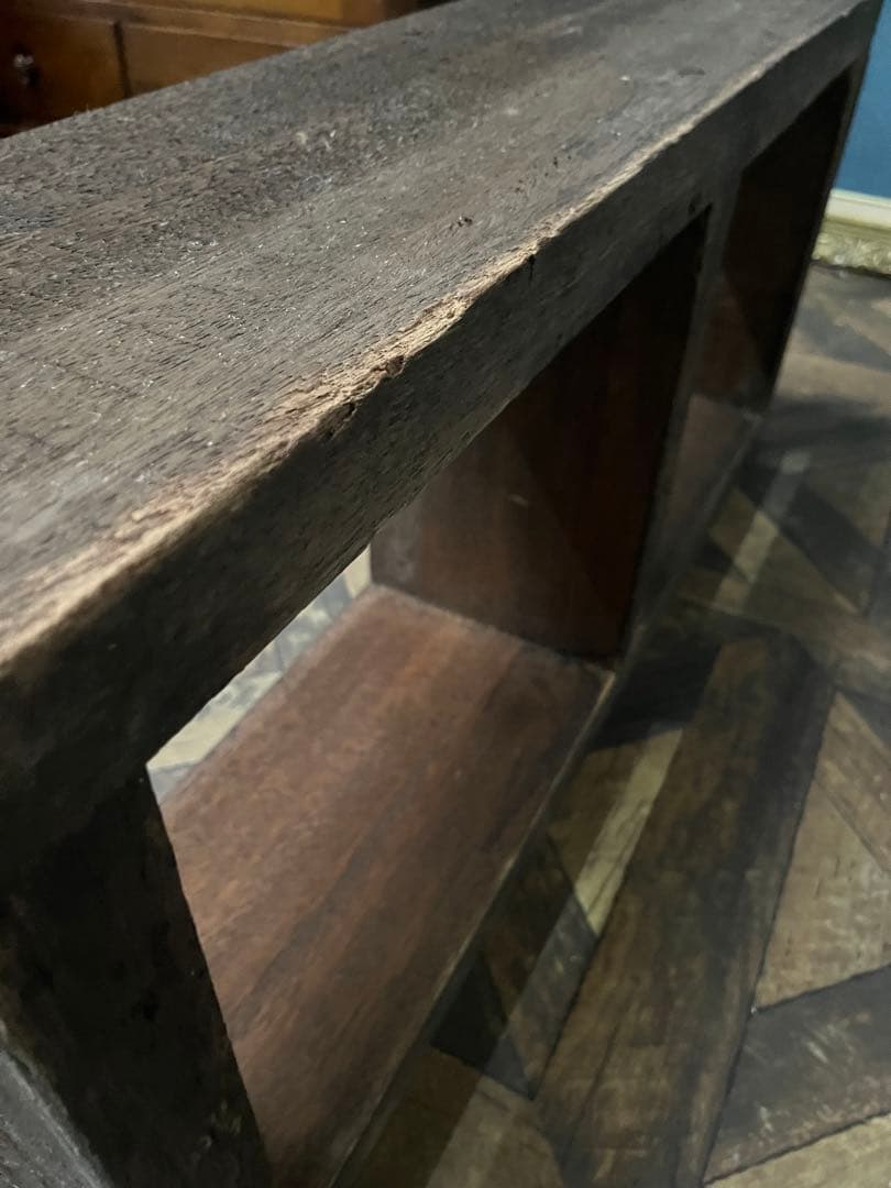 棚 ラック 木製 重圧 インテリア ビンテージ 昭和レトロ 古木