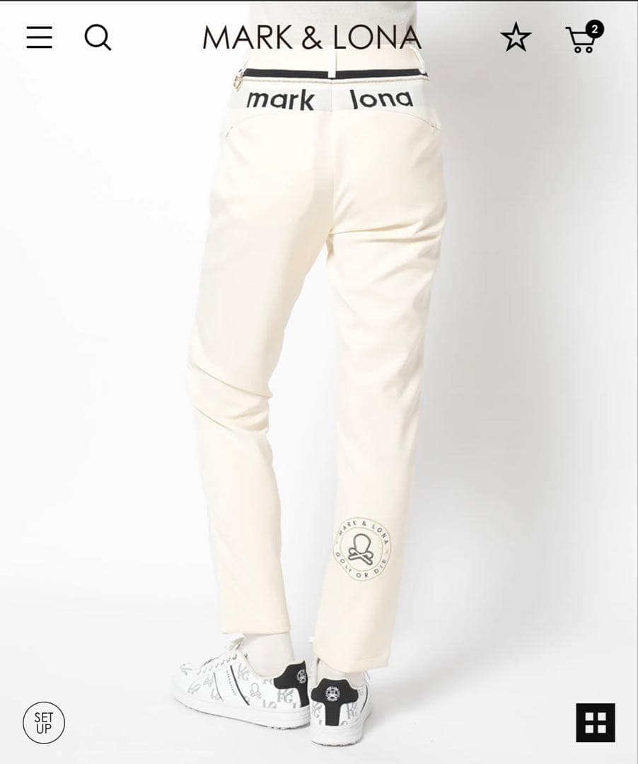 新品　マークアンドロナ　冬パンツ　38