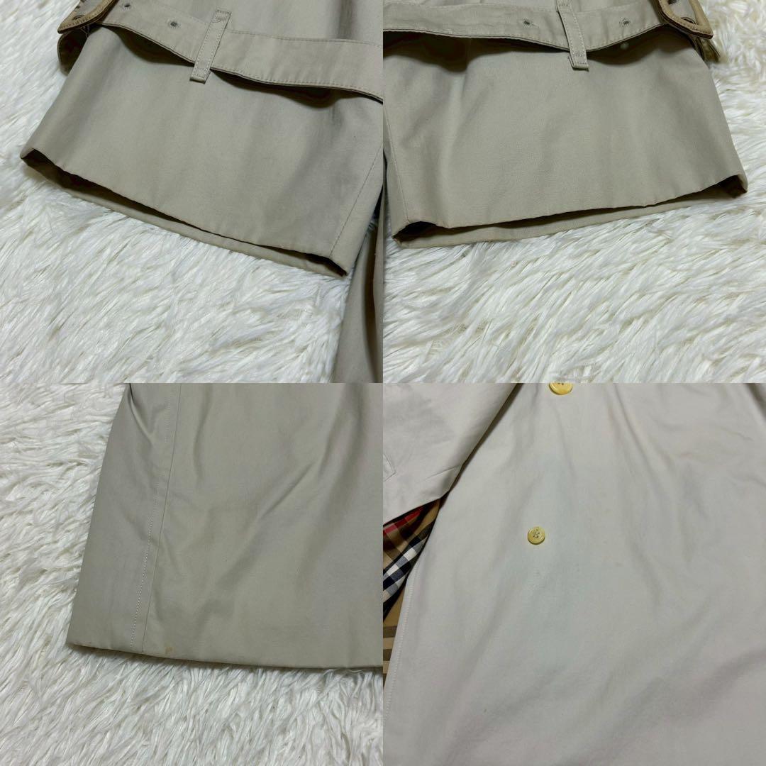 バーバリーズ 白タグ 90s トレンチコート 7 ノバチェック ライトベージュ