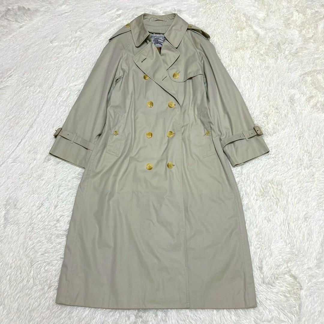 バーバリーズ 白タグ 90s トレンチコート 7 ノバチェック ライトベージュ