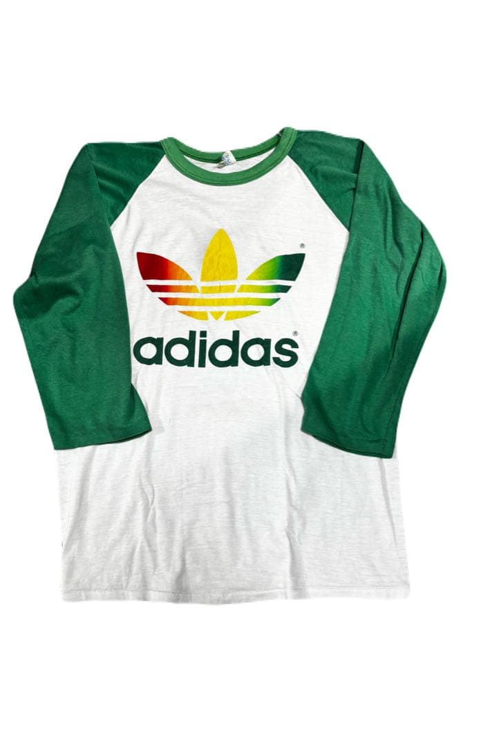 80s adidas 七分袖カットソー