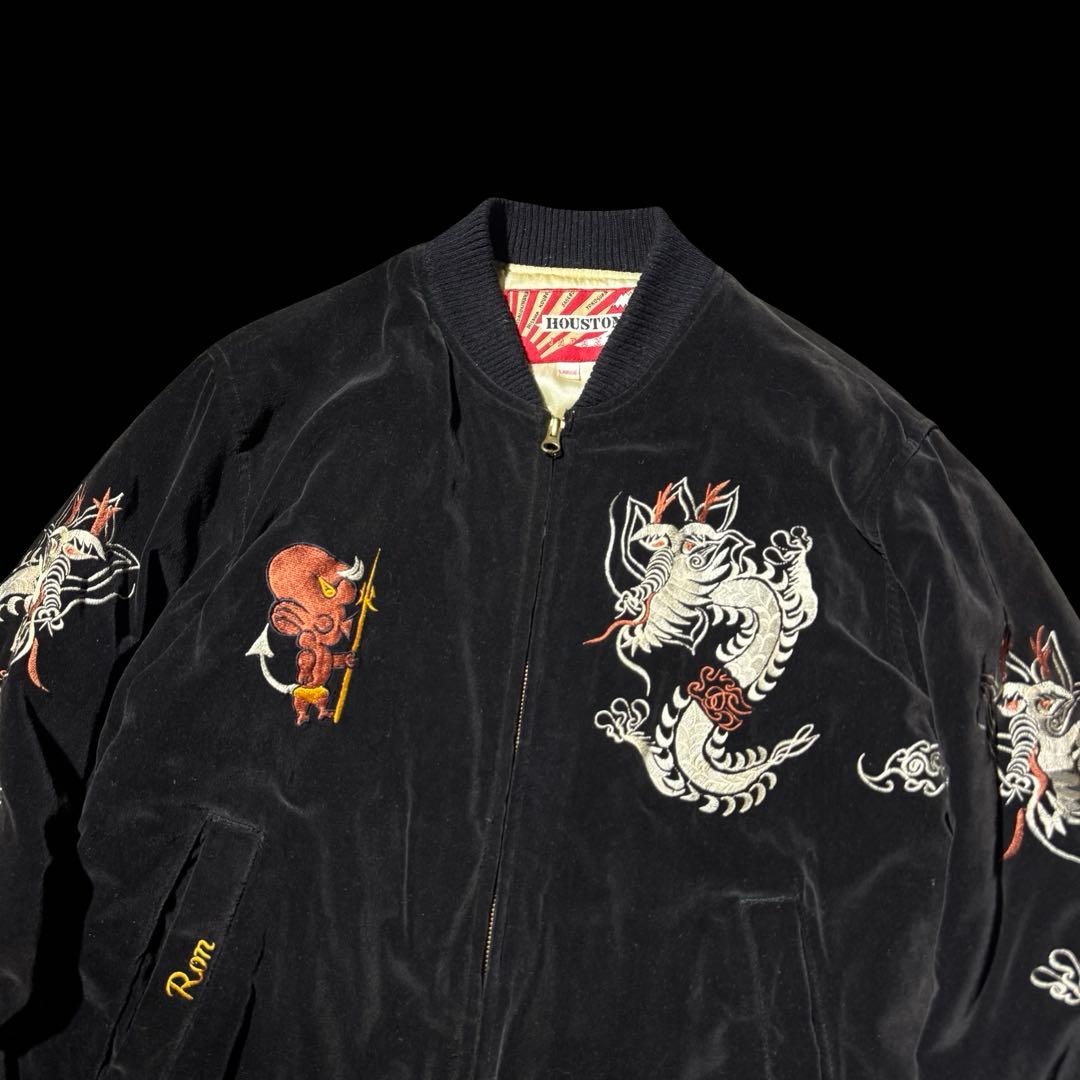 RARE! 90s houston 別珍 souvenir jacket