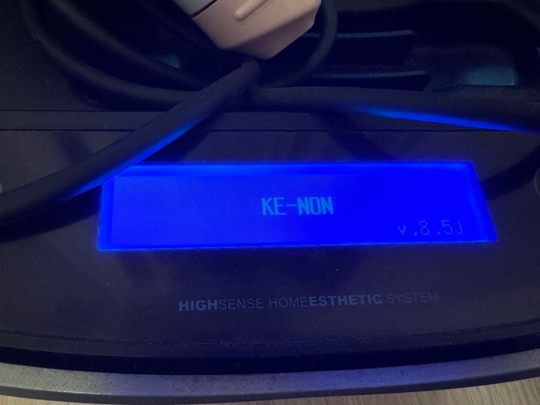 売*。様 ケノン 脱毛器 本体＋カートリッジ3種 ストロング 焦げ汚れあり 動作