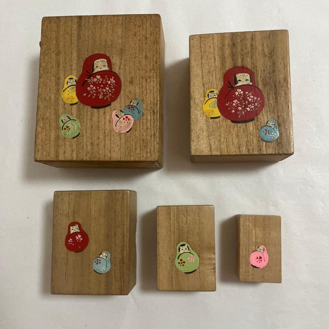 入れ子式木箱　昭和