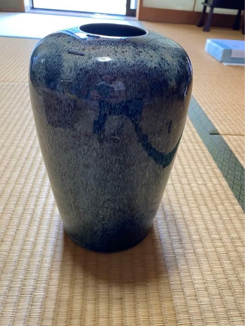 中国　葛明祥造　花器　壷