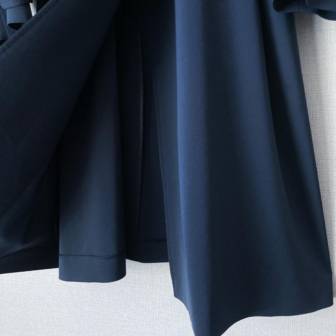 【美品♪】INDIVI サッシュベルト付きプレーントレンチコート 4XL相当