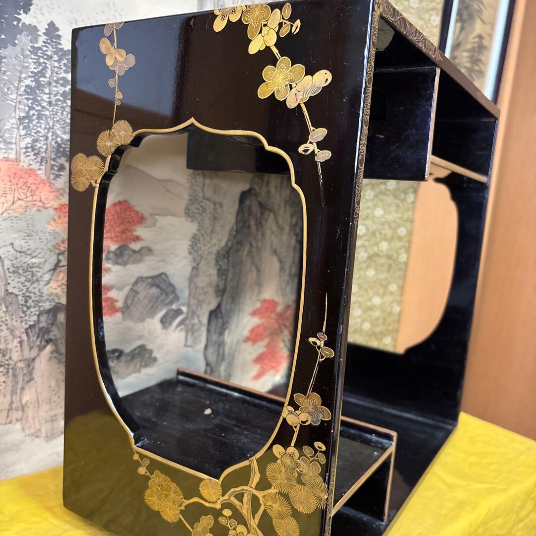 古美術 大名弁当 梅 　松 手提箱 漆器 時代物 稀少物