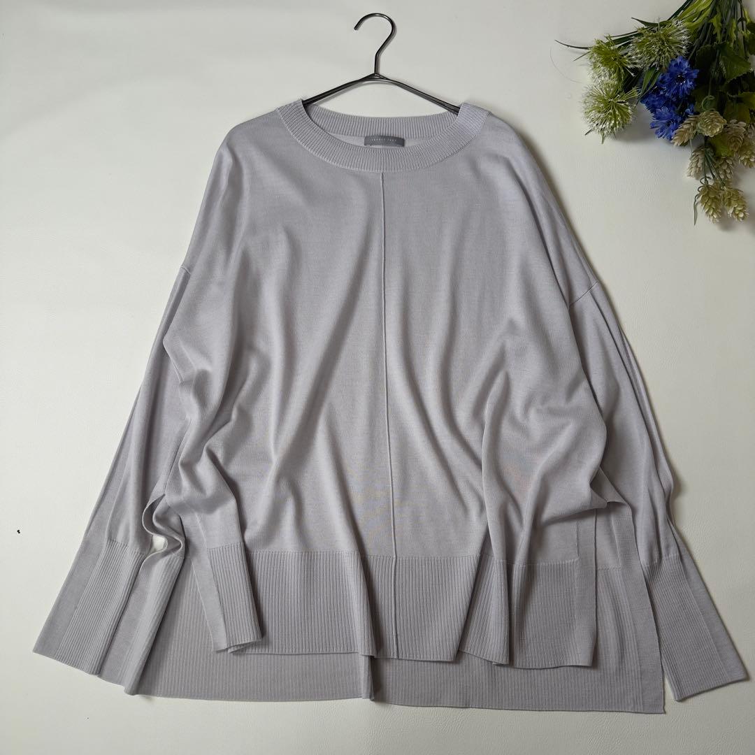 美品✨洗えるセオリーリュクス　ハイゲージワイドプルオーバー　ニット