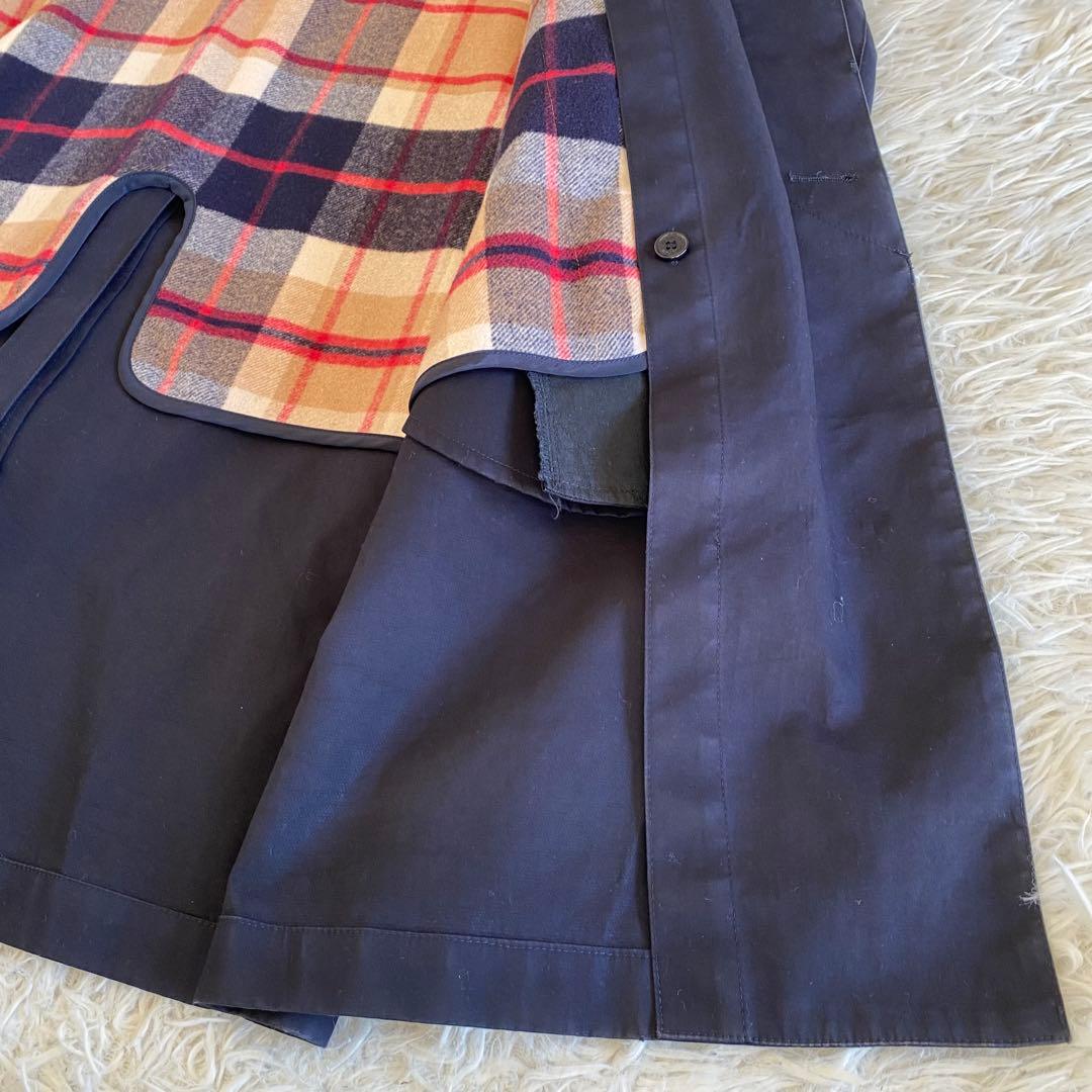 マッキントッシュ　ゴム引きコート　ライナー付き2way　ネイビー　38