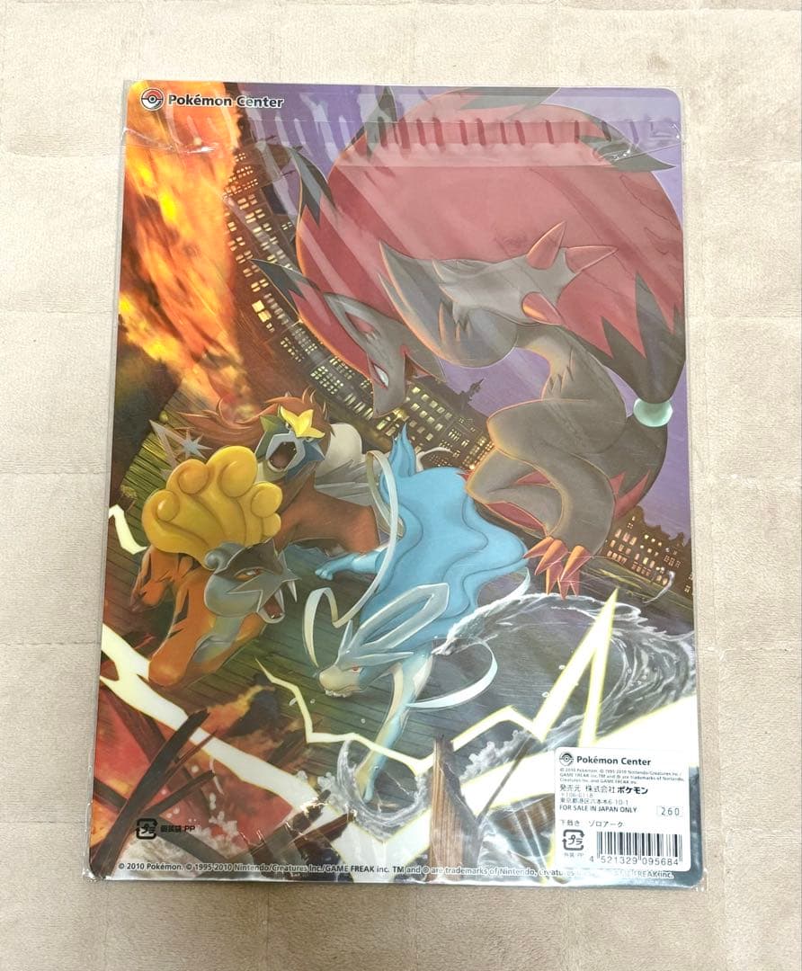 【新品】ゾロアーク エンテイ スイクン ライコウ 下敷き 2010年製