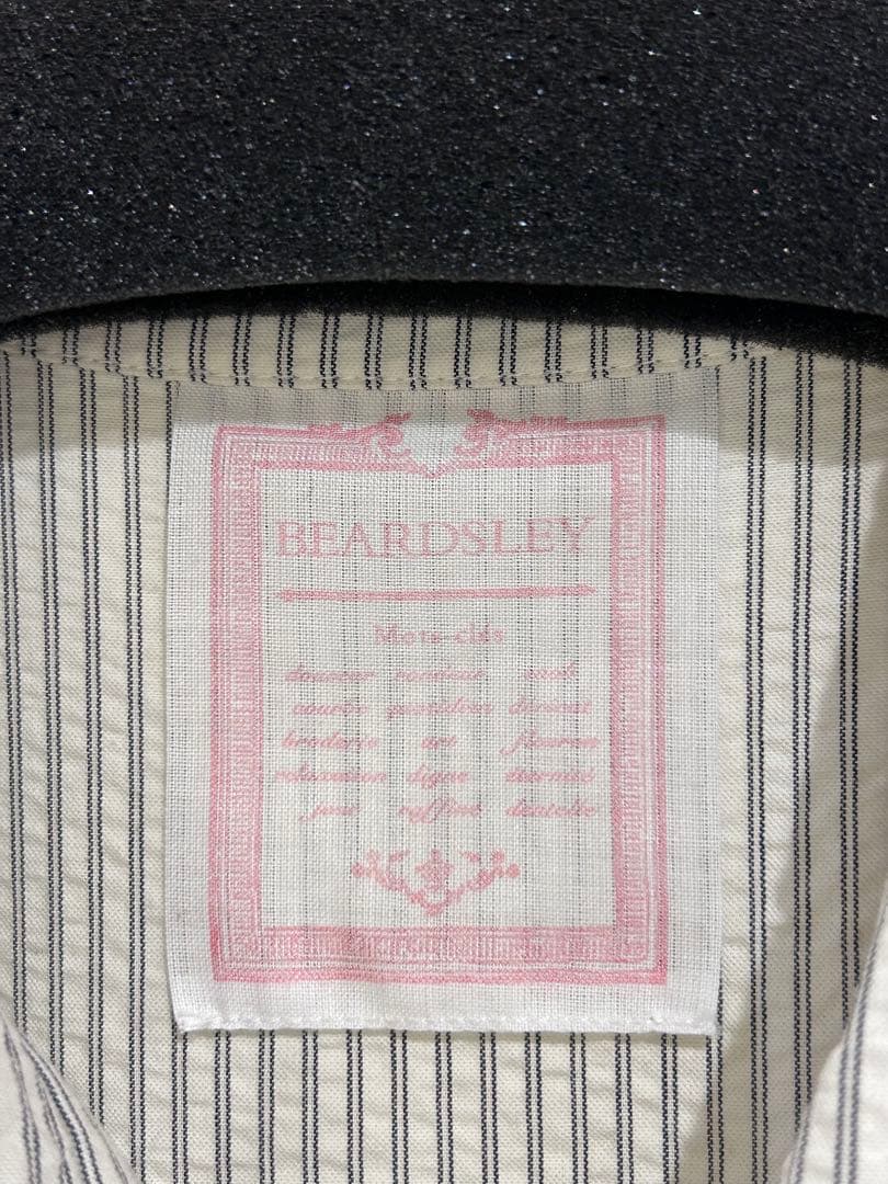 ビアズリー　ストライプ　ギャザーワンピース