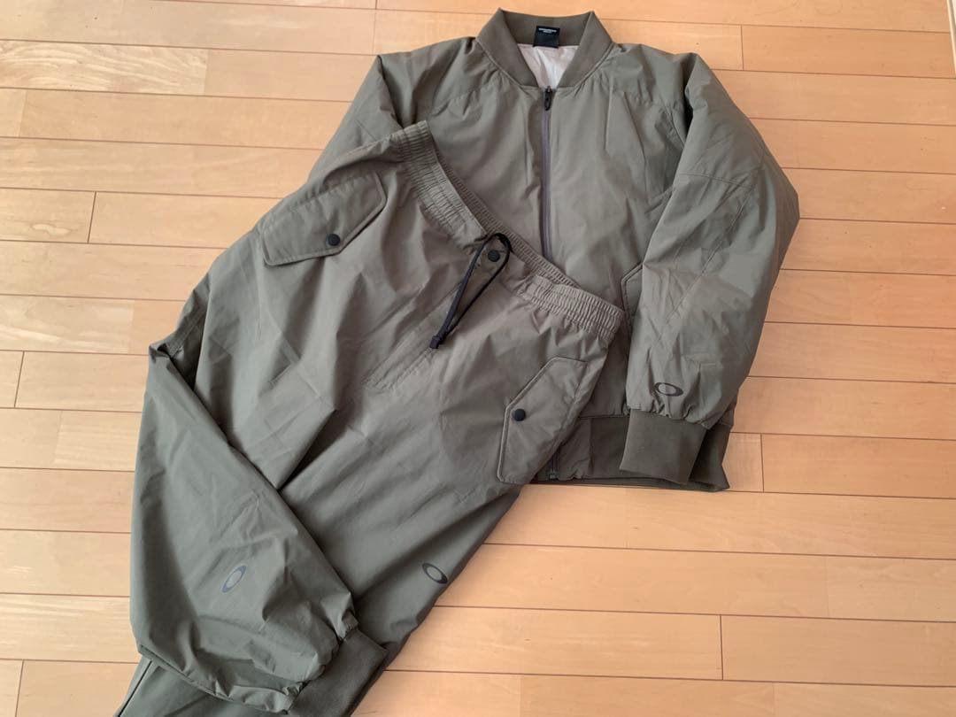 美品 オークリー MA-1 セットアップ ブルゾン カーキ M OAKLEY