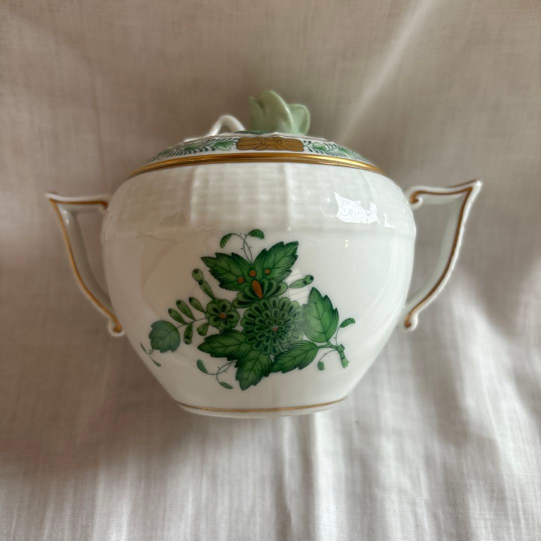 ヘレンド　クリーマー・ボンボニエール・トレーセット