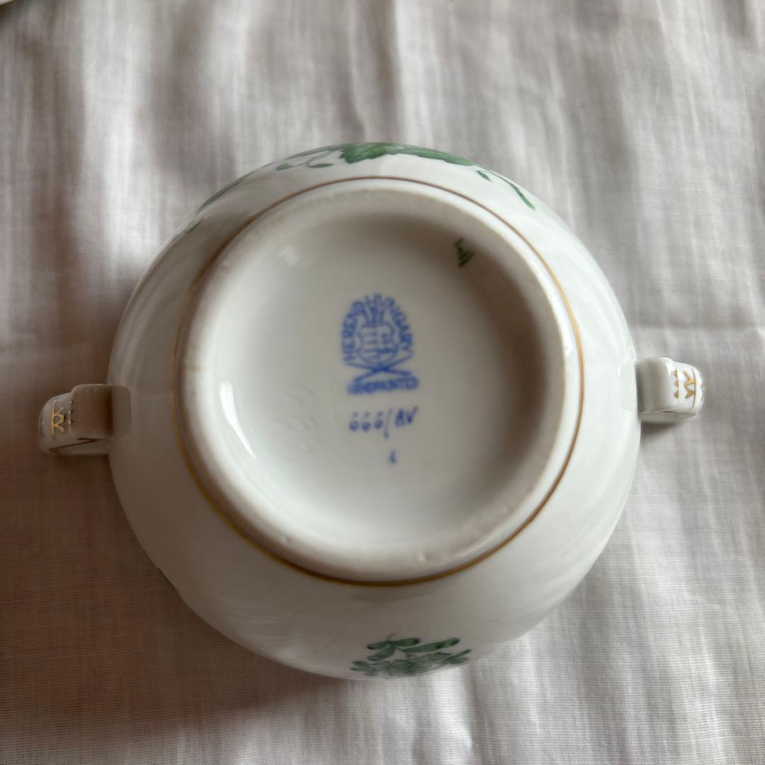 ヘレンド　クリーマー・ボンボニエール・トレーセット