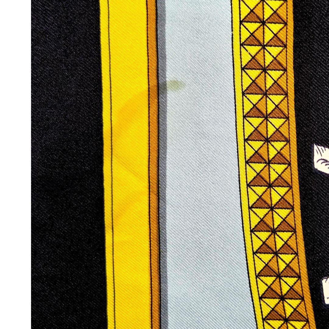 エルメス カレ90 Chevaux d’apparat 盛装の馬 ライトブルー