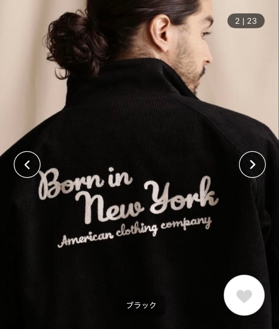 Schott コーデュロイジャケット ブラック　XL